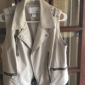 NWOT Bar III Sleeveless Faux Leather Vest